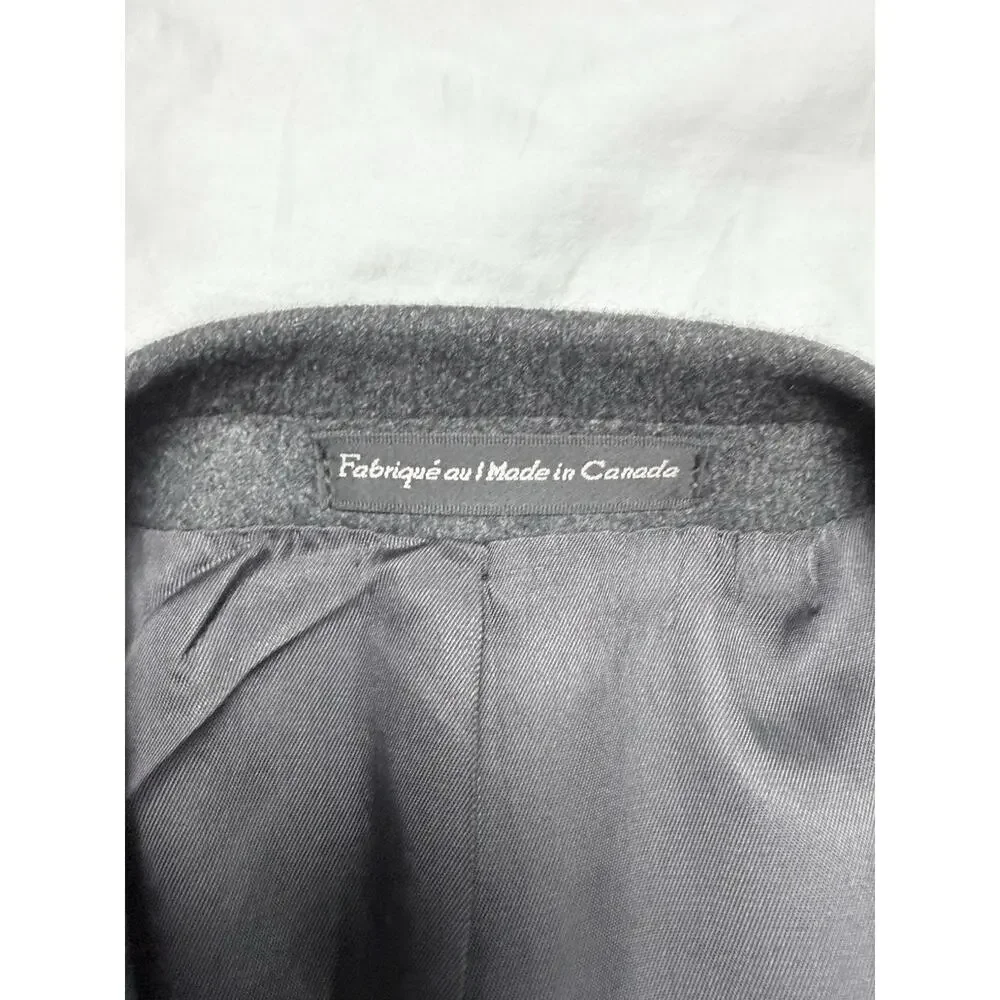 Vito Rufolo 42L Gray Lanificio Wool Silk Made in Italy Blazer Sport Suit Coat